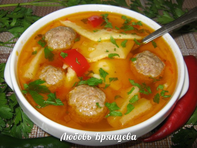 Рецепт с фото: Суп венгерский с лапшой "Леббенч"